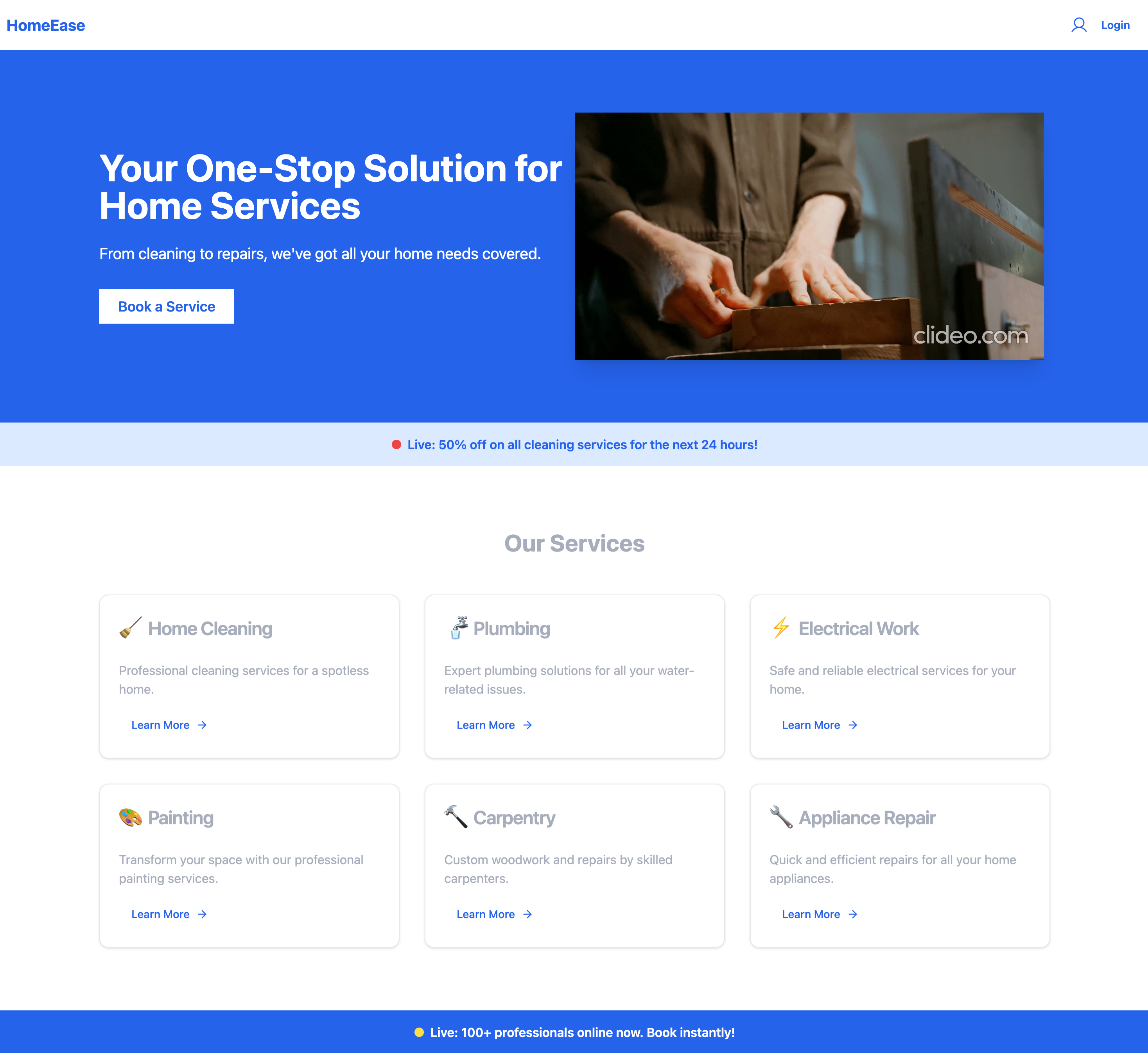 Home Ease - Home Services Marketplace